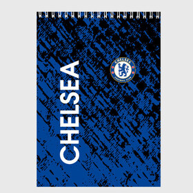 Скетчбук с принтом CHELSEA. в городе Новоалтайск, 100% бумага
 | 48 листов, плотность листов — 100 г/м2, плотность картонной обложки — 250 г/м2. Листы скреплены сверху удобной пружинной спиралью | Тематика изображения на принте: chelsea | fc | football | football club | sport | английский футбольный клуб | лондон | спорт | уефа | униформа | фирменные цвета | фк | фулема | футбол | футбольный клуб | челси