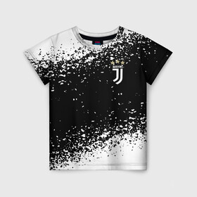 Детская футболка 3D с принтом JUVENTUS. в городе Новоалтайск, 100% гипоаллергенный полиэфир | прямой крой, круглый вырез горловины, длина до линии бедер, чуть спущенное плечо, ткань немного тянется | fc | football | football club | juventus | sport | итальянский профессиональный футбольный клуб | клуб италии | спорт | уефа | униформа | фирменные цвета | фк | футбол | футбольный клуб | ювентус