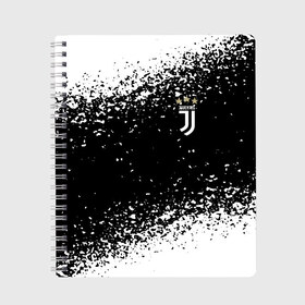 Тетрадь с принтом JUVENTUS. в городе Новоалтайск, 100% бумага | 48 листов, плотность листов — 60 г/м2, плотность картонной обложки — 250 г/м2. Листы скреплены сбоку удобной пружинной спиралью. Уголки страниц и обложки скругленные. Цвет линий — светло-серый
 | fc | football | football club | juventus | sport | итальянский профессиональный футбольный клуб | клуб италии | спорт | уефа | униформа | фирменные цвета | фк | футбол | футбольный клуб | ювентус