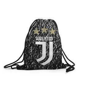 Рюкзак-мешок 3D с принтом JUVENTUS. в городе Новоалтайск, 100% полиэстер | плотность ткани — 200 г/м2, размер — 35 х 45 см; лямки — толстые шнурки, застежка на шнуровке, без карманов и подкладки | Тематика изображения на принте: fc | football | football club | juventus | sport | итальянский профессиональный футбольный клуб | клуб италии | спорт | уефа | униформа | фирменные цвета | фк | футбол | футбольный клуб | ювентус
