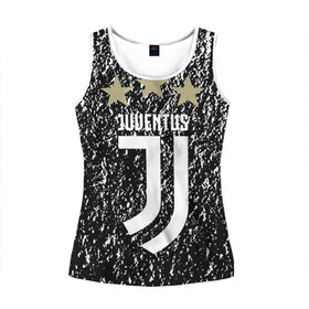 Женская майка 3D с принтом JUVENTUS. в городе Новоалтайск, 100% полиэстер | круглая горловина, прямой силуэт, длина до линии бедра | fc | football | football club | juventus | sport | итальянский профессиональный футбольный клуб | клуб италии | спорт | уефа | униформа | фирменные цвета | фк | футбол | футбольный клуб | ювентус