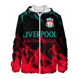 Мужская куртка 3D с принтом LIVERPOOL. в городе Новоалтайск, ткань верха — 100% полиэстер, подклад — флис | прямой крой, подол и капюшон оформлены резинкой с фиксаторами, два кармана без застежек по бокам, один большой потайной карман на груди. Карман на груди застегивается на липучку | fc | football | football club | liverpool fc | sport | британский футбольный клуб | ливерпуль фк | мерсисайд | спорт | уефа | униформа | фирменные цвета | фк | футбол | футбольный клуб