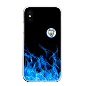 Чехол для iPhone XS Max матовый с принтом MANCHESTER CITY. в городе Новоалтайск, Силикон | Область печати: задняя сторона чехла, без боковых панелей | Тематика изображения на принте: fc | football | football club | manchester city fc | sport | английский футбольный клуб | манчестер | манчестер сити | спорт | спортивный клуб | уефа | униформа | фирменные цвета | фк | футбол | футбольный клуб