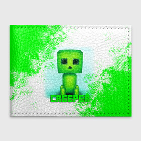 Обложка для студенческого билета с принтом MINECRAFT CREEPER в городе Новоалтайск, натуральная кожа | Размер: 11*8 см; Печать на всей внешней стороне | Тематика изображения на принте: creeper | game | minecraft | блоки | игра | квадраты | компьютерная | крипер | криппер | майнкрафт | огонь