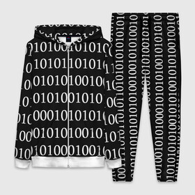 Женский костюм 3D с принтом Black 101 в городе Новоалтайск,  |  | 101 | binary code | black | programming | двоичный код | программировать