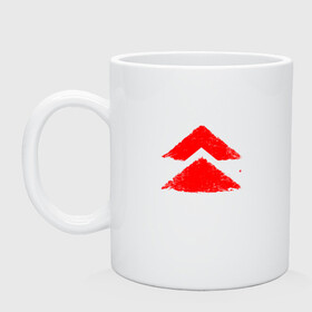 Кружка керамическая с принтом Ghost of Tsushima Red Logo (Z) в городе Новоалтайск, керамика | объем — 330 мл, диаметр — 80 мм. Принт наносится на бока кружки, можно сделать два разных изображения | Тематика изображения на принте: game | ghost of tsushima | jin sakai | samurai | дзин сакай | игра | призрак цусимы | самурай