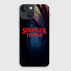 Чехол для iPhone 13 mini с принтом Очень странные дела в городе Новоалтайск,  |  | the stranger things | восьмидесятые | дастин хендерсон | майк уилер | монстр | монстры | оди | одиннадцать | очень странные дела | ретро | сериал | сериалы | ужасы | уилл байерс