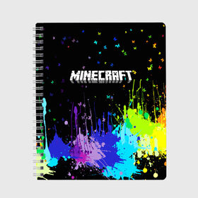Тетрадь с принтом Minecraft в городе Новоалтайск, 100% бумага | 48 листов, плотность листов — 60 г/м2, плотность картонной обложки — 250 г/м2. Листы скреплены сбоку удобной пружинной спиралью. Уголки страниц и обложки скругленные. Цвет линий — светло-серый
 | Тематика изображения на принте: craft | creeper | dungeon | dungeons | earth | game | logo | mine | minecraft | mobile | online | дунгеонс | земля | зомби | игра | крипер | лого | майкрафт | майнкрафт | мобайл | онлайн | подземелье | подземелья