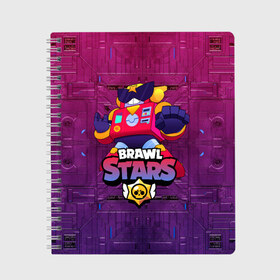 Тетрадь с принтом Surge Brawl Stars в городе Новоалтайск, 100% бумага | 48 листов, плотность листов — 60 г/м2, плотность картонной обложки — 250 г/м2. Листы скреплены сбоку удобной пружинной спиралью. Уголки страниц и обложки скругленные. Цвет линий — светло-серый
 | Тематика изображения на принте: bolt | brawl | brawl stars | brawl stars вольт | brawler | leon | robot | surge | volt | бравл | бравл старс | бравл старс вольт | бравлер | вольт | робот бравл старс | сурдж | сюрдж