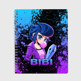 Тетрадь с принтом BRAWL STARS BIBI в городе Новоалтайск, 100% бумага | 48 листов, плотность листов — 60 г/м2, плотность картонной обложки — 250 г/м2. Листы скреплены сбоку удобной пружинной спиралью. Уголки страниц и обложки скругленные. Цвет линий — светло-серый
 | bibi | brawl | brawl stars | crow | leon | stars | бравл | бравл старс | браво старс | игра | компьютерная | кров | леон | онлайн | старс