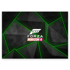 Поздравительная открытка с принтом Forza Horizon 4 Hi-tech в городе Новоалтайск, 100% бумага | плотность бумаги 280 г/м2, матовая, на обратной стороне линовка и место для марки
 | 4 | forza | gamer | games | horizon | racing | ultimate | гонки | форза