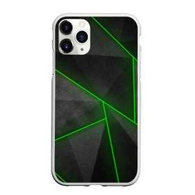 Чехол для iPhone 11 Pro матовый с принтом Неоновые линии в городе Новоалтайск, Силикон |  | Тематика изображения на принте: block | gameer | lines | neon | trand | камни | линии | неоновые