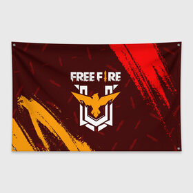 Флаг-баннер с принтом FREE FIRE ФРИ ФАЕР в городе Новоалтайск, 100% полиэстер | размер 67 х 109 см, плотность ткани — 95 г/м2; по краям флага есть четыре люверса для крепления | afth | ahb | ahbafth | fire | fps | free | freefire | garena | logo | master | mobile | online | акуу | акууашку | ашку | гарена | игра | игры | лого | логотип | логотипы | мастер | мобильная | нож | онлайн | символ | символы | фаер | фире | фпс 
