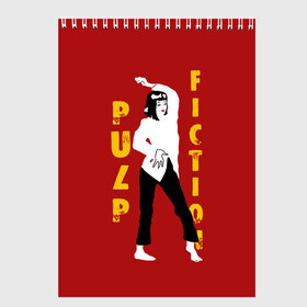 Скетчбук с принтом Pulp Fiction в городе Новоалтайск, 100% бумага
 | 48 листов, плотность листов — 100 г/м2, плотность картонной обложки — 250 г/м2. Листы скреплены сверху удобной пружинной спиралью | Тематика изображения на принте: актеры | бандиты | боевик | бульварное | винсент | герои | девяностые | джулс | знаменитости | кинофильм | комедия | криминал | криминальное | лихие | логотип | миа | персонажи | преступники | ретро