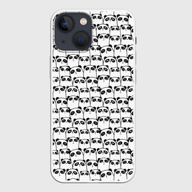 Чехол для iPhone 13 mini с принтом ПАНДЫ в городе Новоалтайск,  |  | девушкам | детская | детям | женская | животные | медведи | медведь | медвежата | медвежатки | милота | милый | мишка | мишки | панда | панды | паттерн