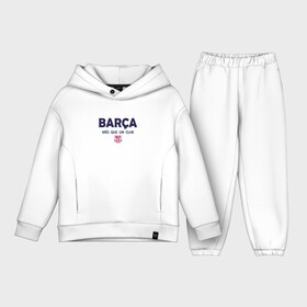 Детский костюм хлопок Oversize с принтом FC Barcelona | Barca (2022) в городе Новоалтайск,  |  | 0x000000123 | barca | fcb | messi | барса | барселона