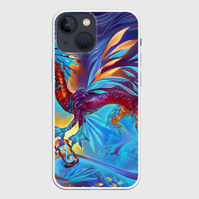 Чехол для iPhone 13 mini с принтом Blue Dragon в городе Новоалтайск,  |  | drag | dragon | арт | динамическое | дракон | красивое | фантастика