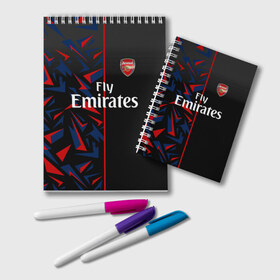 Блокнот с принтом ARSENAL UNIFORM 2020 в городе Новоалтайск, 100% бумага | 48 листов, плотность листов — 60 г/м2, плотность картонной обложки — 250 г/м2. Листы скреплены удобной пружинной спиралью. Цвет линий — светло-серый
 | Тематика изображения на принте: arsenal | arsenal uniform | aubameyang | champions league | england | fc | football club | sport | англия | арсенал | лига чемпионов | лондон | обамеянг | премьер лига | спортивные | униформа | фирменые цвета | фк | футбольный клуб