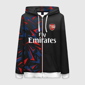 Женская толстовка 3D на молнии с принтом ARSENAL UNIFORM 2020 в городе Новоалтайск, 100% полиэстер | длина до линии бедра, манжеты и пояс оформлены мягкой тканевой резинкой, двухслойный капюшон со шнурком для регулировки, спереди молния, по бокам два кармана | arsenal | arsenal uniform | aubameyang | champions league | england | fc | football club | sport | англия | арсенал | лига чемпионов | лондон | обамеянг | премьер лига | спортивные | униформа | фирменые цвета | фк | футбольный клуб