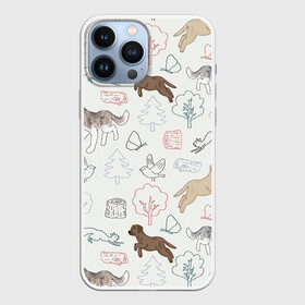 Чехол для iPhone 13 Pro Max с принтом Рисунок домашних любимцев в городе Новоалтайск,  |  | Тематика изображения на принте: арт | бабочка | бабочки | дерево | деревья | карандаш | кошка | кошки | птица | птицы | рисунок | рисунок карандашом | собака | собаки