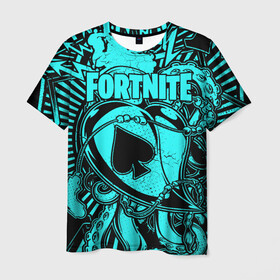 Мужская футболка 3D с принтом Fortnite  в городе Новоалтайск, 100% полиэфир | прямой крой, круглый вырез горловины, длина до линии бедер | battle | kills | royale | save | season | the | twitch | world | битва | борьба | зомби | королевская | оружие | скины | стратегия | фортнайт