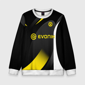 Детский свитшот 3D с принтом BORUSSIA DORTMUND в городе Новоалтайск, 100% полиэстер | свободная посадка, прямой крой, мягкая тканевая резинка на рукавах и понизу свитшота | 09 | borussia | borussia dortmund | bvb | bvb 09 | dortmund | fc | football club | sport | боруссия | дортмунд | спортивные | униформа | фирменые цвета | фк | футбольный клуб