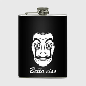 Фляга с принтом Bella Ciao (Z) в городе Новоалтайск, металлический корпус | емкость 0,22 л, размер 125 х 94 мм. Виниловая наклейка запечатывается полностью | Тематика изображения на принте: bella ciao | ciao | el profesor | la casa de papel | netflix | profesor | resistencia | берлин | бумажный дом | лиссабон | профессор | сальва | токио
