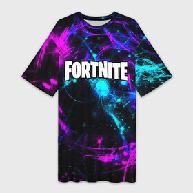 Платье-футболка 3D с принтом FORTNITE   ФОРТНАЙТ в городе Новоалтайск,  |  | 2019 | arachne | ark | battle hound | battle royale | chapter 2 | chomp sr | crackshot | criterion | cuddle team leader | dark vanguard | dj bop | epic games | fortnite | game | season x | zombie | зомби | фортнайт