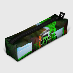 Пенал 3D с принтом MINECRAFT МАЙНКРАФТ в городе Новоалтайск, 100% полиэстер | плотная ткань, застежка на молнии | Тематика изображения на принте: craft | creeper | dungeon | dungeons | earth | game | logo | mine | minecraft | minecraft dungeons | mobile | online | дунгеонс | земля | зомби | игра | крипер | лого | майкрафт | майнкрафт | онлайн | подземелье