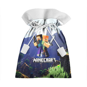 Подарочный 3D мешок с принтом MINECRAFT / МАЙНКРАФТ в городе Новоалтайск, 100% полиэстер | Размер: 29*39 см | craft | creeper | dungeon | dungeons | earth | game | logo | mine | minecraft | minecraft dungeons | mobile | online | дунгеонс | земля | зомби | игра | крипер | лого | майкрафт | майнкрафт | онлайн | подземелье