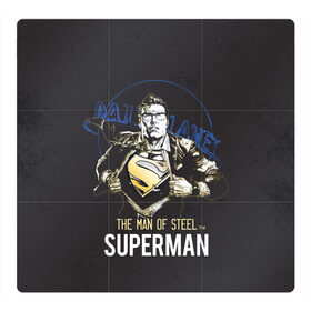 Магнитный плакат 3Х3 с принтом Supermen в городе Новоалтайск, Полимерный материал с магнитным слоем | 9 деталей размером 9*9 см | man | steel | superman | vdzajul | супермен | супермэн