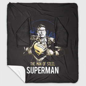 Плед с рукавами с принтом Supermen в городе Новоалтайск, 100% полиэстер | Закругленные углы, все края обработаны. Ткань не мнется и не растягивается. Размер 170*145 | man | steel | superman | vdzajul | супермен | супермэн