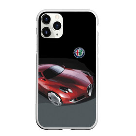 Чехол для iPhone 11 Pro Max матовый с принтом Alfa Romeo в городе Новоалтайск, Силикон |  | Тематика изображения на принте: alfa romeo | car | italy | motorsport | prestige | автоспорт | альфа ромео | италия | престиж