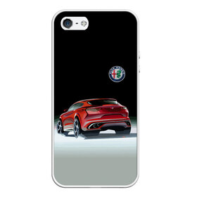 Чехол для iPhone 5/5S матовый с принтом Alfa Romeo в городе Новоалтайск, Силикон | Область печати: задняя сторона чехла, без боковых панелей | alfa romeo | car | italy | motorsport | prestige | автоспорт | альфа ромео | италия | престиж