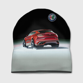 Шапка 3D с принтом Alfa Romeo в городе Новоалтайск, 100% полиэстер | универсальный размер, печать по всей поверхности изделия | alfa romeo | car | italy | motorsport | prestige | автоспорт | альфа ромео | италия | престиж