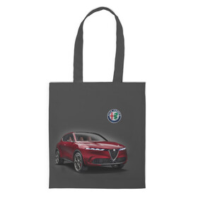 Шоппер 3D с принтом Alfa Romeo в городе Новоалтайск, 100% полиэстер | Плотность: 200 г/м2; Размер: 34×35 см; Высота лямок: 30 см | alfa romeo | car | italy | prestige | автомобиль | альфа ромео | италия | престиж