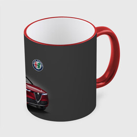 Кружка с полной запечаткой с принтом Alfa Romeo в городе Новоалтайск, керамика | ёмкость 330 мл | alfa romeo | car | italy | prestige | автомобиль | альфа ромео | италия | престиж