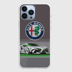 Чехол для iPhone 13 Pro Max с принтом Alfa Romeo motorsport в городе Новоалтайск,  |  | Тематика изображения на принте: alfa romeo | car | italy | motorsport | prestige | автоспорт | альфа ромео | италия | престиж