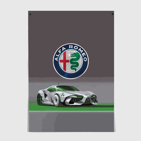 Постер с принтом Alfa Romeo motorsport в городе Новоалтайск, 100% бумага
 | бумага, плотность 150 мг. Матовая, но за счет высокого коэффициента гладкости имеет небольшой блеск и дает на свету блики, но в отличии от глянцевой бумаги не покрыта лаком | alfa romeo | car | italy | motorsport | prestige | автоспорт | альфа ромео | италия | престиж