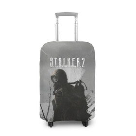 Чехол для чемодана 3D с принтом STALKER 2 в городе Новоалтайск, 86% полиэфир, 14% спандекс | двустороннее нанесение принта, прорези для ручек и колес | chernobyl | post apocalypse | pripyat | shooter | stalker | survival | zone | авария | мутанты | постапокалипсис | припять | сталкер | чернобыль | шутер