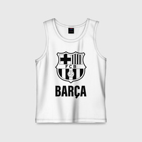 Детская майка хлопок с принтом BARCA в городе Новоалтайск,  |  | barcelona | champions | fc | fc barcelona 20 21 | fcb | football club | league | lionel | messi | spain | sport | барселона | испания | лига | лионель | месси | спортивные | униформа | фирменые цвета | фк | футбольный клуб | чемпионов