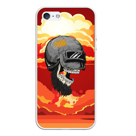 Чехол для iPhone 5/5S матовый с принтом PUBG Skull в городе Новоалтайск, Силикон | Область печати: задняя сторона чехла, без боковых панелей | action | battle | battleground | battlegrounds | chicken dinner | game | games | mmo | player | pubg | royal | royale | skull | spetcnaz | spetsnaz | steam | unknown | батл | баттл | в шлеме | игра | онлайн | роял | рояле | спецназ | спецназа | 