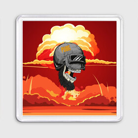 Магнит 55*55 с принтом PUBG Skull в городе Новоалтайск, Пластик | Размер: 65*65 мм; Размер печати: 55*55 мм | action | battle | battleground | battlegrounds | chicken dinner | game | games | mmo | player | pubg | royal | royale | skull | spetcnaz | spetsnaz | steam | unknown | батл | баттл | в шлеме | игра | онлайн | роял | рояле | спецназ | спецназа | 