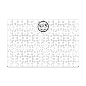 Пазл магнитный 126 элементов с принтом SMILE в городе Новоалтайск, полимерный материал с магнитным слоем | 126 деталей, размер изделия —  180*270 мм | майка | майка смайлик | смайл | смайлик | топ