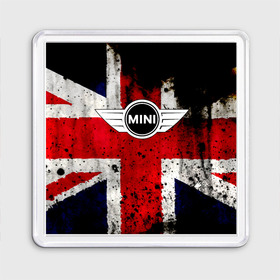 Магнит 55*55 с принтом Mini Cooper в городе Новоалтайск, Пластик | Размер: 65*65 мм; Размер печати: 55*55 мм | Тематика изображения на принте: bmw | mini | mini cooper | авто | англия | бмв | британия | великобритания | машина | мини | мини купер | тачка