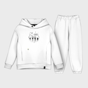 Детский костюм хлопок Oversize с принтом FC Barcelona | Gradient effect (2021) в городе Новоалтайск,  |  | 0x000000123 | barca | barcelona | fcb | messi | барса | барселона | месси | фкб