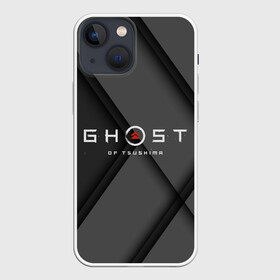Чехол для iPhone 13 mini с принтом Tsushima Logo в городе Новоалтайск,  |  | game | ghost | jin | khan | khotun | logo | sakai | samurai | tsushima | игра | лого | надпись | призрак | самураи | самурай | текст | япония