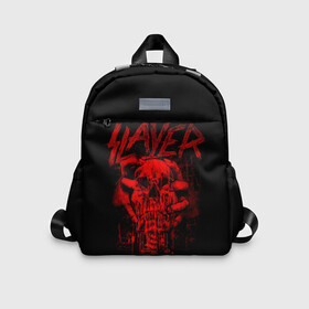 Детский рюкзак 3D с принтом Slayer в городе Новоалтайск, 100% полиэстер | лямки с регулируемой длиной, сверху петелька, чтобы рюкзак можно было повесить на вешалку. Основное отделение закрывается на молнию, как и внешний карман. Внутри дополнительный карман. По бокам два дополнительных кармашка | kerry king | musical group | repentless | slayer | tom araya | метал | том арайа | трэш
