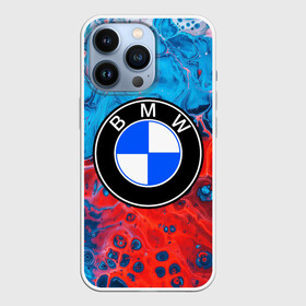 Чехол для iPhone 13 Pro с принтом BMW в городе Новоалтайск,  |  | Тематика изображения на принте: bmw | автомобиль | беха | бмв | брызги | дава | логотип | машина | серега | цветные брызги | черный бумер