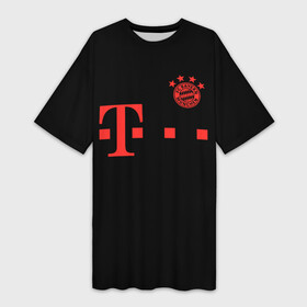 Платье-футболка 3D с принтом FC Bayern Mnchen 20 21 в городе Новоалтайск,  |  | bayern | bayern munchen | champions league | fc bayern munchen | germany | munchen | бавария | германия | левандовски | лига чемпионов | мюнхен | рибери | роббен